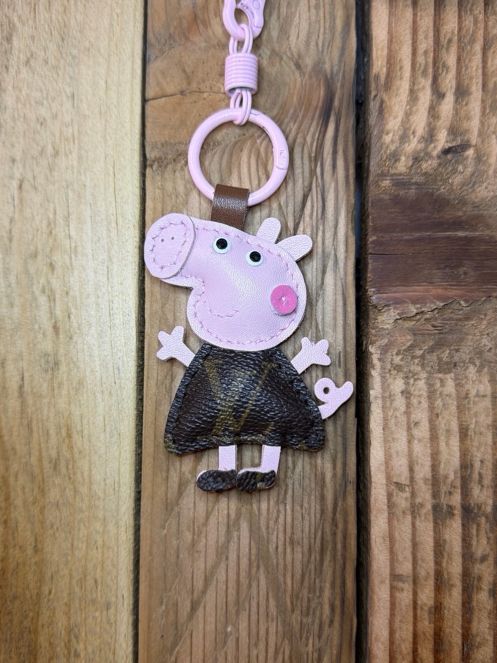 UpCycled - Peppa Pig Bag Charm. ✨👛🐽💕